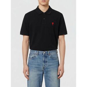 Ami Paris Polo Shirt Men Black
